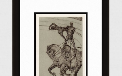 Toulouse Lautrec Color Lithograph Circus Ltd ed