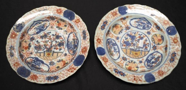 Two 18th Century Chinese Export bowls Ex Sotheby's. Undergla...
