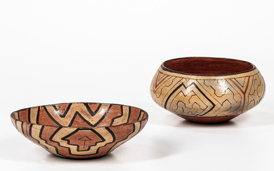 Two Shipibo Pottery Bowls