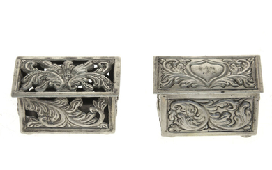 Two Sterling Silver Boxes.