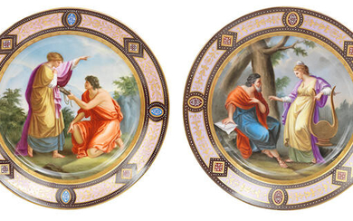 Two Vienna style large dishes