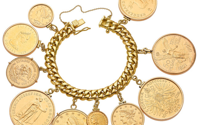 U.S. & World Gold Coin, Gold Bracelet Elements: U.S....