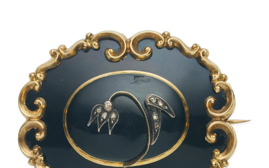 VICTORIAN MOURNING BROOCH