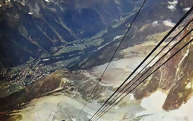 VIGUIER Chamonix Mont Blanc Les Téléphériques de l' Aiguille du Midi & de la Vallée Blanche 3842 mètres