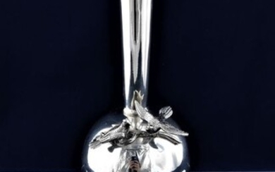 Vase (1) - .800 silver - Italy - Mid 20th century