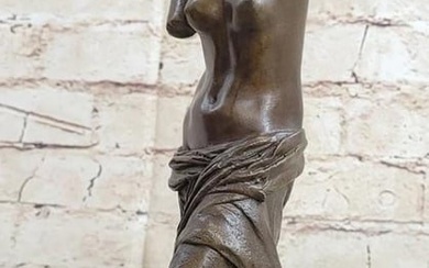 Venus De Milo Nude Sensual Bronze Sculpture - 12" x 4"