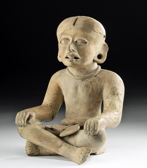 Veracruz Pottery Seated Figural Incensario
