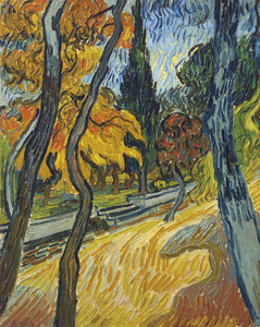 Vincent van Gogh (1853-1890), Arbres dans le jardin de l'asile
