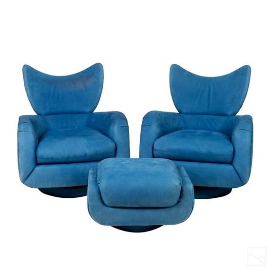 Vladimir Kagan Directional PR Modern Lounge Chairs
