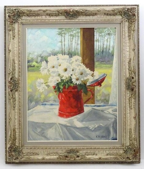 W. Heganek, 20th century, Oil on canvas, A still life