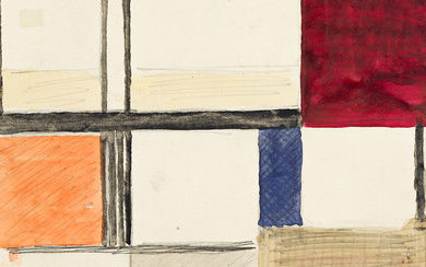WALTER DEXEL (1890 - 1973, GERMAN) Untitled, (Composition). Pencil and watercolor on paper...