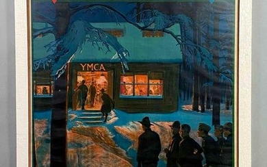 WW1 Albert Herter YMCA/YWCA Military Poster