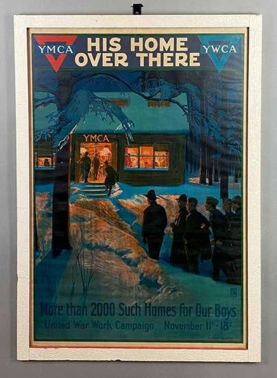 WW1 Albert Herter YMCA/YWCA Military Poster