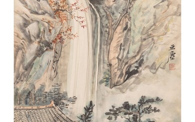 Wang Yachen (1894-1983), Landscape and Figure