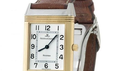Watch JAEGER LeCOULTRE Reverso, ref. 250.5.86, num. 2073198. Case in steel and 18kt gold. Smooth