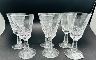 Waterford Crystal set of 6 Kenmare Cut wine glasses 6''