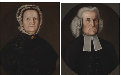 Winthrop Chandler (1747-1790), A Pair of Portraits of The Reverend and Mrs. Quackenbush