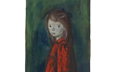 Xavier Bueno (1915 - 1979), Bambina in rosso