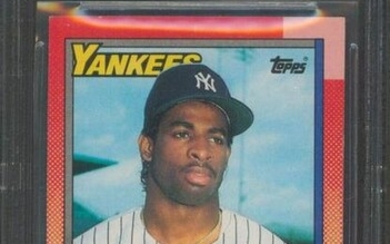 Yankees Deion Sanders Signed 1990 Topps #61 Card Auto Graded Gem 10! BAS Slabbed