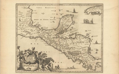 "Yucatan Conventus Iuridici Hispaniae Novae Pars Occidentalis, et Guatimala Conventus Iuridicus", Montanus/Ogilby