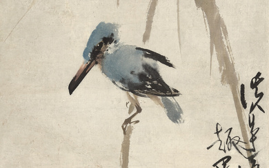 ZHAO SHAO'ANG (1905-1998) Bird on Branch