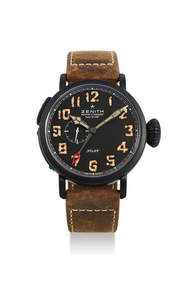 Zenith. A Limited Edition Titanium Pilot GMT Wristwatch
