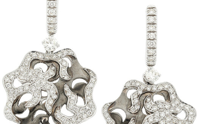 Zydo Diamond, White Gold Earrings Stones: Full-cut diamonds weighing...