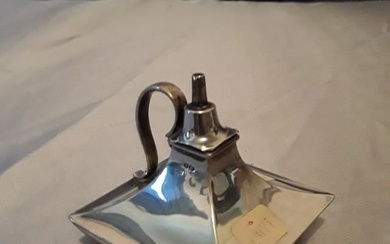 sterling silver miniature oil burning lamp