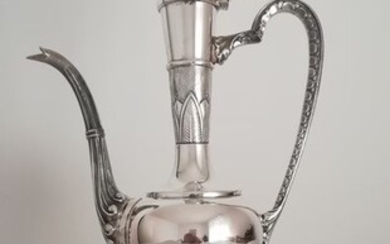 wine pitcher amphora (1) - .800 silver - Italy - 1960