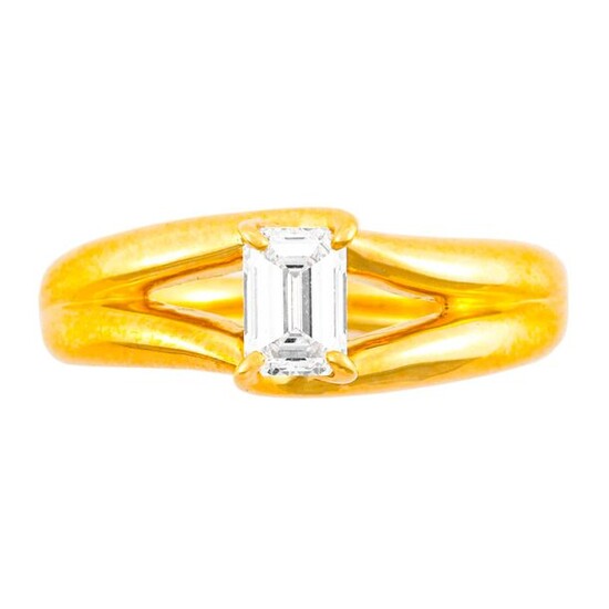 "0.476 CT DIAMOND GOLD RING"ring size : 8, 6.0 g color : E clarity : VVS-2