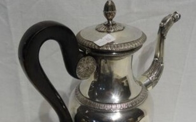 1 Coffee pot Empire period silver old stamp...