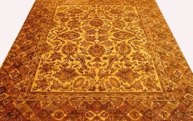 10' x 12' Ivory High-Quality Wool Hand-Knotted Jaipur Area Rug 3546