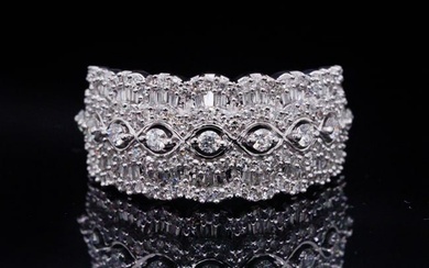 1.00ctw SI1-SI2/G-H Diamond and 14K White Gold Ring