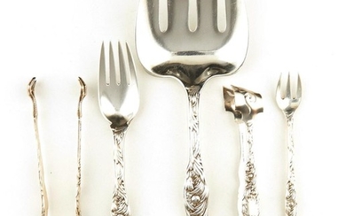 American silver flatware pieces, Tiffany & Co (7pcs)