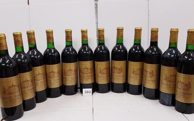 12 bottles Château FONREAUD 1970 Listrac. Impeccable labels and levels.