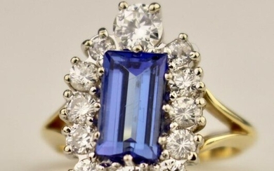 14K Tanzanite and Diamond Ring