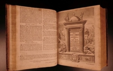 1712 RARE Holy Bible Oxford + Pratt Americana