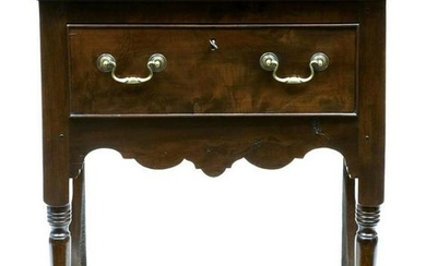 18TH CENTURY ANTIQUE SMALL YEW WOOD SIDE TABLE DRESSER