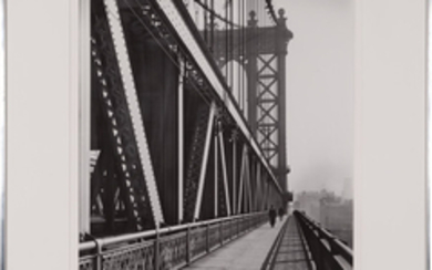 ABBOTT, BERENICE (1898-1991) Manhattan Bridge, walkway