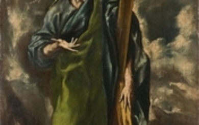 Atelier de Domínikos Theotokópoulos, dit Le Greco Saint André devant la ville de Tolède