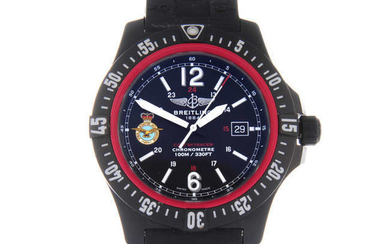 BREITLING - a limited edition gentleman's Breitlight Colt Skyracer RAF 100 wrist watch.