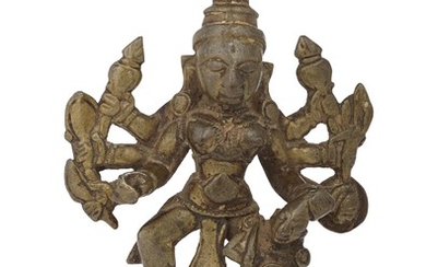 A BRONZE FIGURE OF DURGA, INDIA, 17TH CENTURY OR LATER