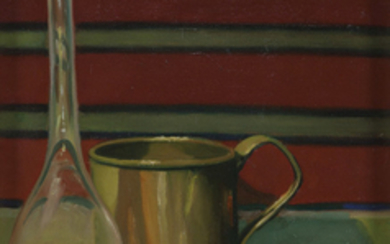 Clarence Carter "Brass Mug with Apples"