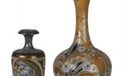Doulton Lambeth, a stoneware vase by Eliza...