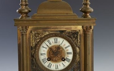 French Gilt Bronze Mantle Clock, 19th c., by Japy
