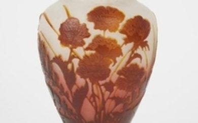 GALLE Emile (1846/1904). Vase de forme balustre re…