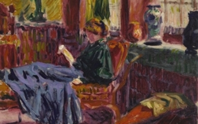 GIRL READING, Roderic O'Conor
