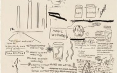 Jean-Michel Basquiat, Untitled (Magic Worms)