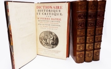 Pierre BAYLE. Dictionnaire historique et critique.…