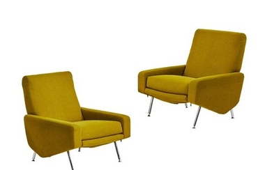 Pierre Guariche Troika Lounge Chairs (2)